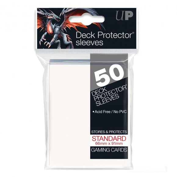 White Standard Deck Protector Sleeves (50)